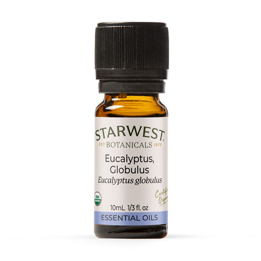 Starwest Botanicals Essential Oils Eucalyptus Globulus Organic Oil 1/3oz