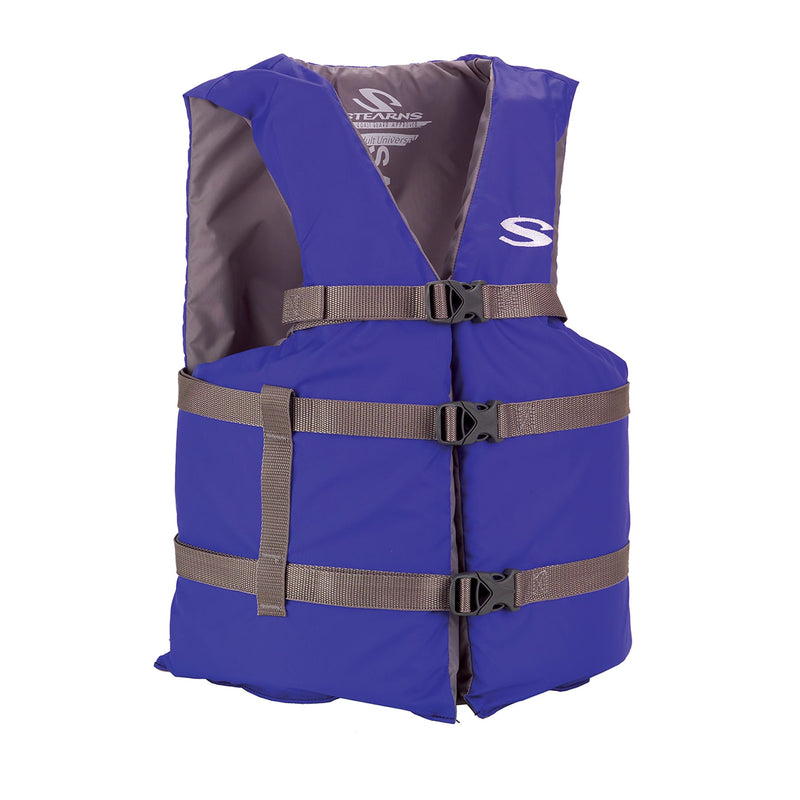 STEARNS ADULT UNIVERSAL LIFE VEST BLUE STEARNS