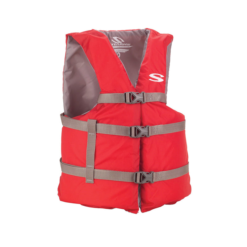 STEARNS ADULT UNIVERSAL LIFE VEST RED STEARNS
