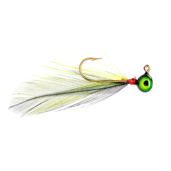 Strike King Pre-Rigged Lures & Jigs Tuxedo Black Chartreuse / 1/16oz Mr. Crappie Shoo-Shiner