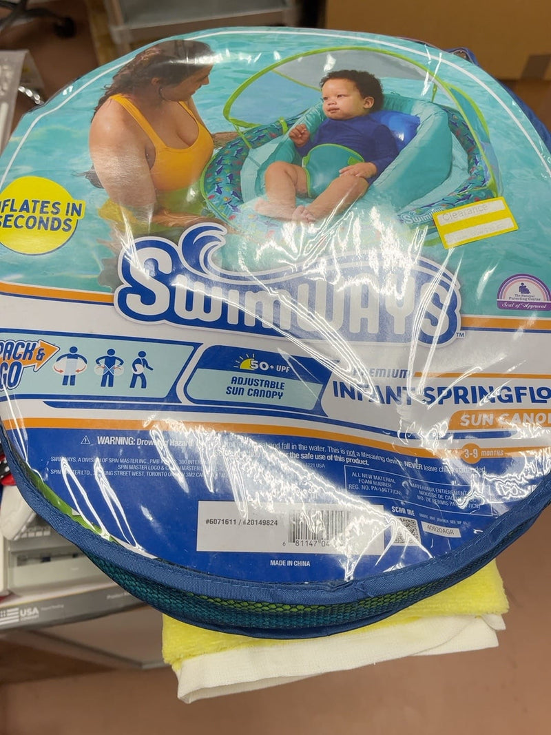 SwimWays Pool Floats SwimWays Premium Infant Spring Float with Sun Canopy