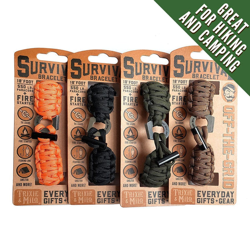 Trixie & Milo Camping Accessories Off-The-Grid Survival Bracelet Assrt