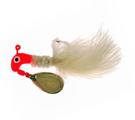 TTI Blakemore Jigs & Lures Flo Red/White ROAD RUNNER ORIGINAL MARABOU 1/8 oz
