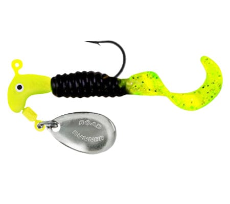 TTI Blakemore Pre-Rigged Lures & Jigs Black/Chart Curly-Tail Road Runner 1/16 oz