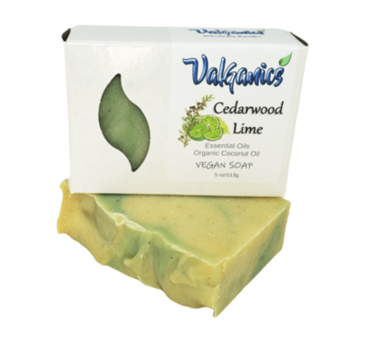 Valganics LLC Soap Cedarwood Lime Vegan Soap