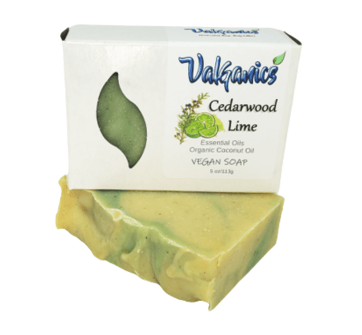 Valganics LLC Soap Cedarwood Lime Vegan Soap