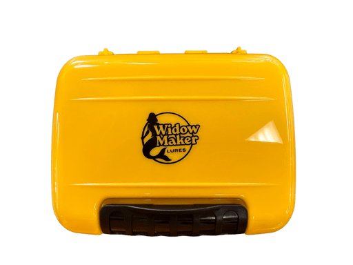 Widow Maker Fishing Tackle Box Medium Deluxe Jig Box Yellow