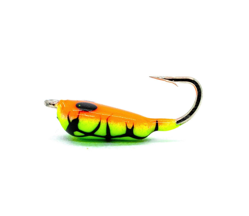 Widow Maker Jigs & Lures #110 Glow Orange/Chartreuse Crackerized Widow Maker Tungsten Shrimp #12