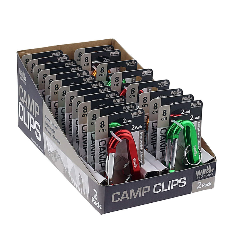 Wilcor Accessories and Parts CARABINER 8CM 2PK CARDED