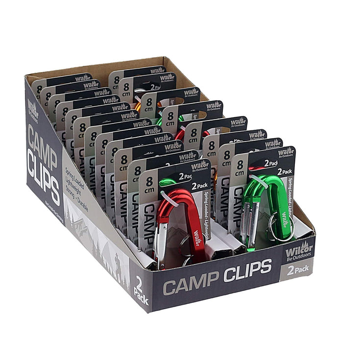 Wilcor Accessories and Parts CARABINER 8CM 2PK CARDED