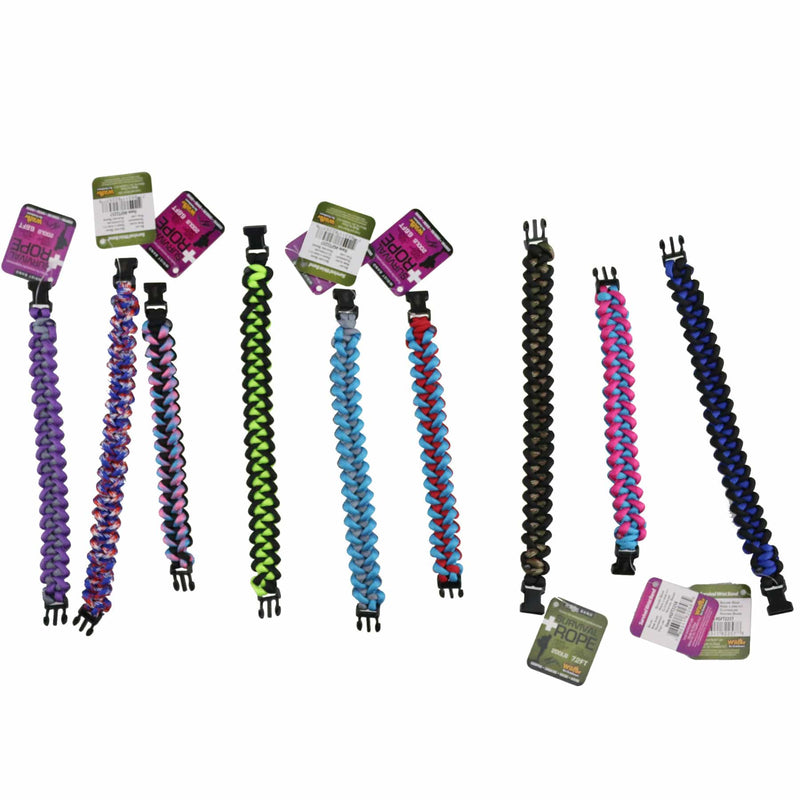 Wilcor Accessories SURVIVAL BRACELET GUYS ASST