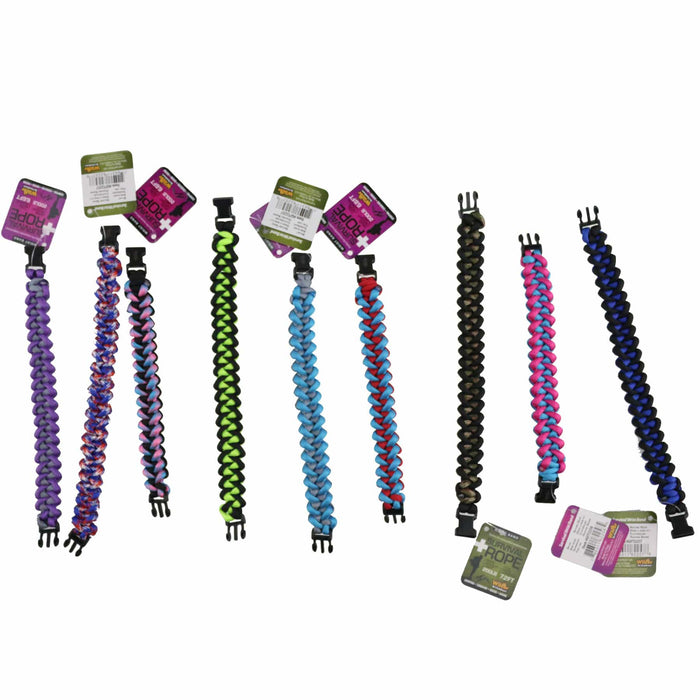 Wilcor Accessories SURVIVAL BRACELET GUYS ASST