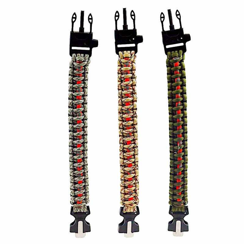Wilcor Accessories SURVIVAL BRACELET W/FLINT