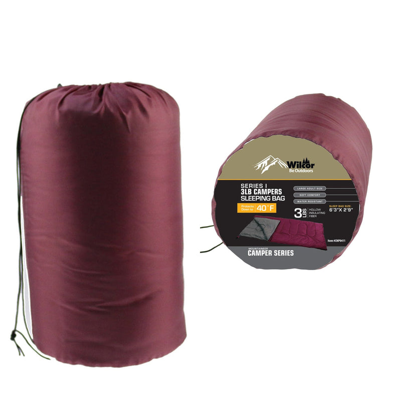 Wilcor Camping Accessories SERIES 1 3LB CAMPER SLEEPING BAG