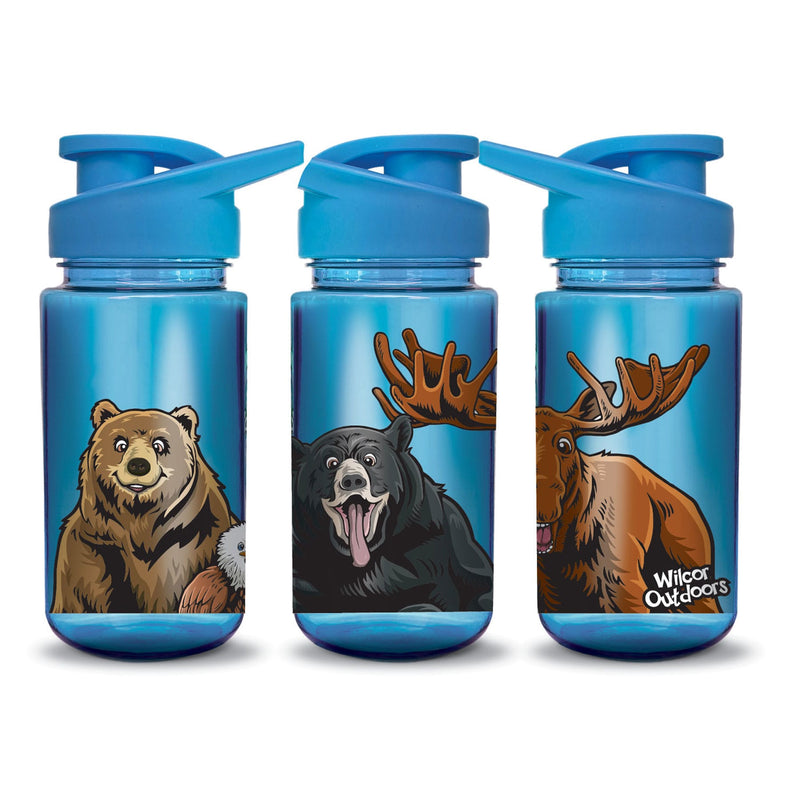 Wilcor Drinkingware WILDLIFE SELFIE KIDS WATER BOTTLE ASST