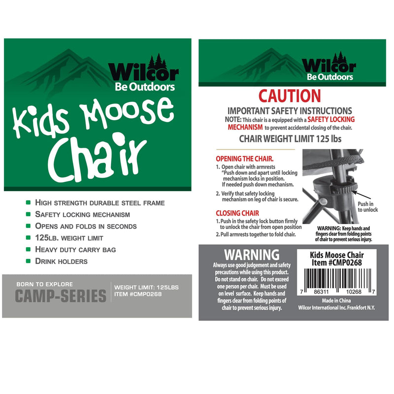 Wilcor Folding Chairs KIDS MOOSE CHAIR