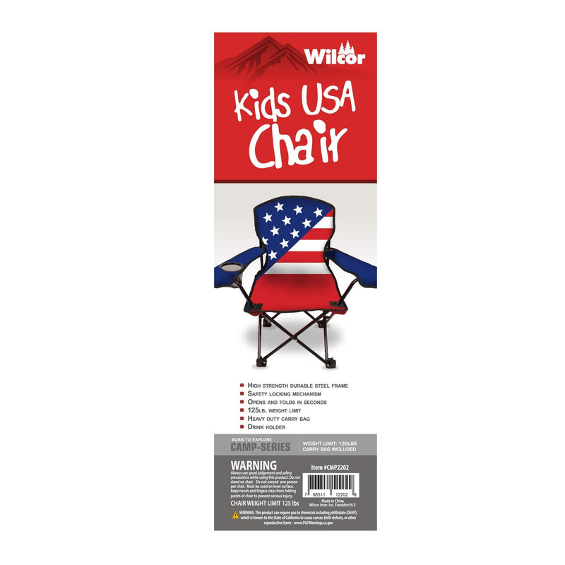 Wilcor Folding Chairs KIDS USA CAMPING CHAIR