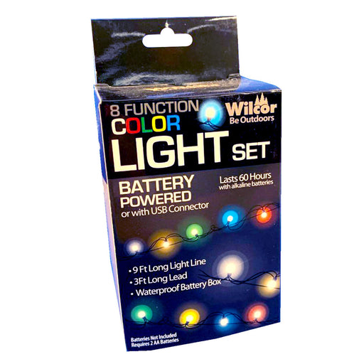 Wilcor Patio Lights & Accessories COLOR LIGHT SET 8 FUNCTION LED
