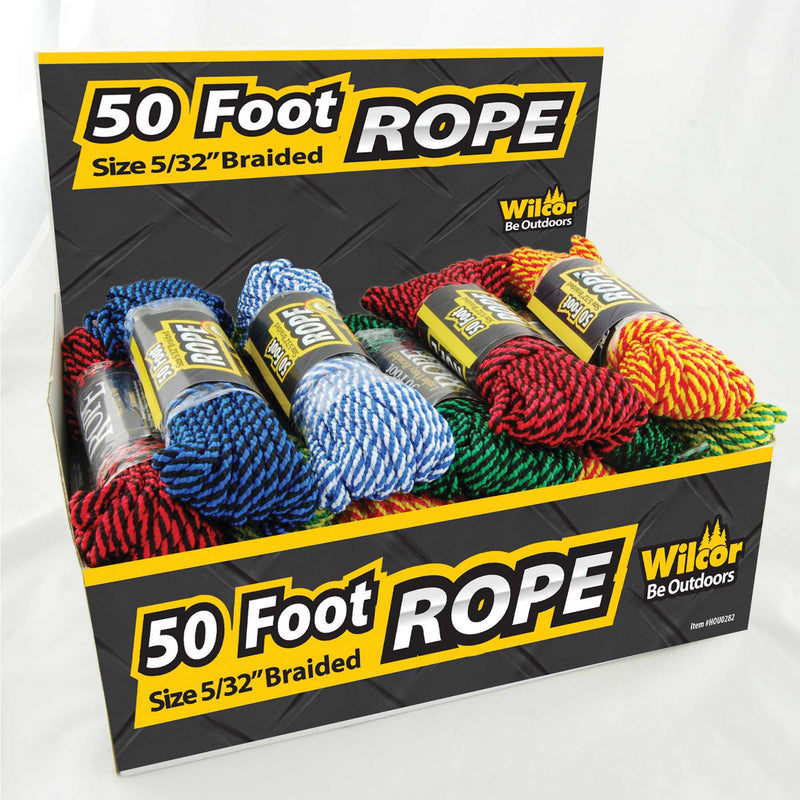 Wilcor Ropes COLOR BRAID 5/32" x 50' UTILITY ROPE