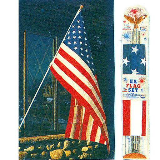 Wilcor Toys FLAG POLE KIT U.S. 3'x5' POLY