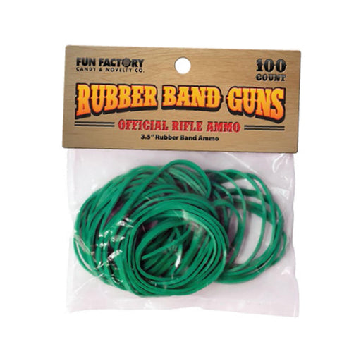 Wilcor Toys Green 3.5" RUBBER BAND RIFLE AMMO