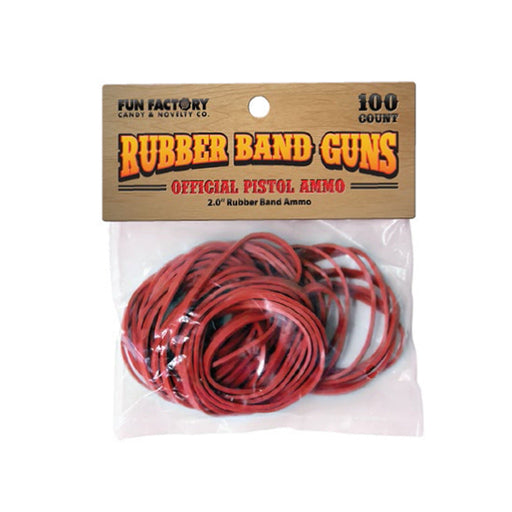 Wilcor Toys Red 2" RUBBER BAND RIFLE AMMO