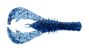 Yamamoto Soft Bait BLACK W/ LARGE BLUE FLAKE 4" YAMA CRAW (6 PACK)