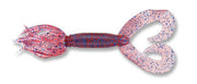Yamamoto Soft Bait CINNAMON W/ RED & BLUE FLAKE YAM 5" DOUBLE TAIL HULA GRUB (10 pack)
