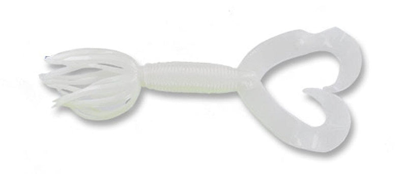 Yamamoto Soft Bait CREAM WHITE YAM 5" DOUBLE TAIL HULA GRUB (10 pack)