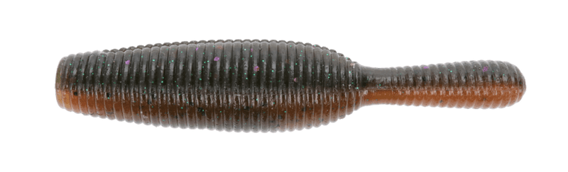 Yamamoto Soft Bait DARK GREEN PUMPKIN W/ AMBER LAMINATE YAM 3.5" YAMATANUKI / HEAVY SOFT PLASTIC (8 pack)