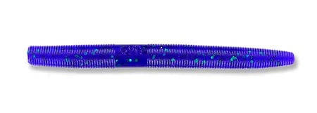 Yamamoto Soft Bait JUNE BUG PURPLE W/ EMERALD FLAKE 4'' YAMASENKO (10 pack)