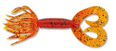 Yamamoto Soft Bait PUMPKIN W/ BLACK & GREEN FLAKE YAM 4" DOUBLE TAIL HULA GRUB (10 pack)