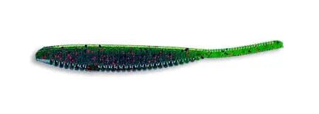 Yamamoto Soft Bait WATERMELON W/ BLACK & RED FLAKE YAM 3.75" SHAD SHAPE WORM (10 pack)