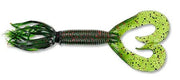 Yamamoto Soft Bait WATERMELON W/ BLACK & RED FLAKE YAM 4" DOUBLE TAIL HULA GRUB (10 pack)