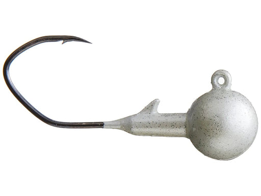 YUM Bait Company Jigs & Lures PEARL 1/4oz. 3ct. YUM FORWARD FACING SONAR JIG HEADS