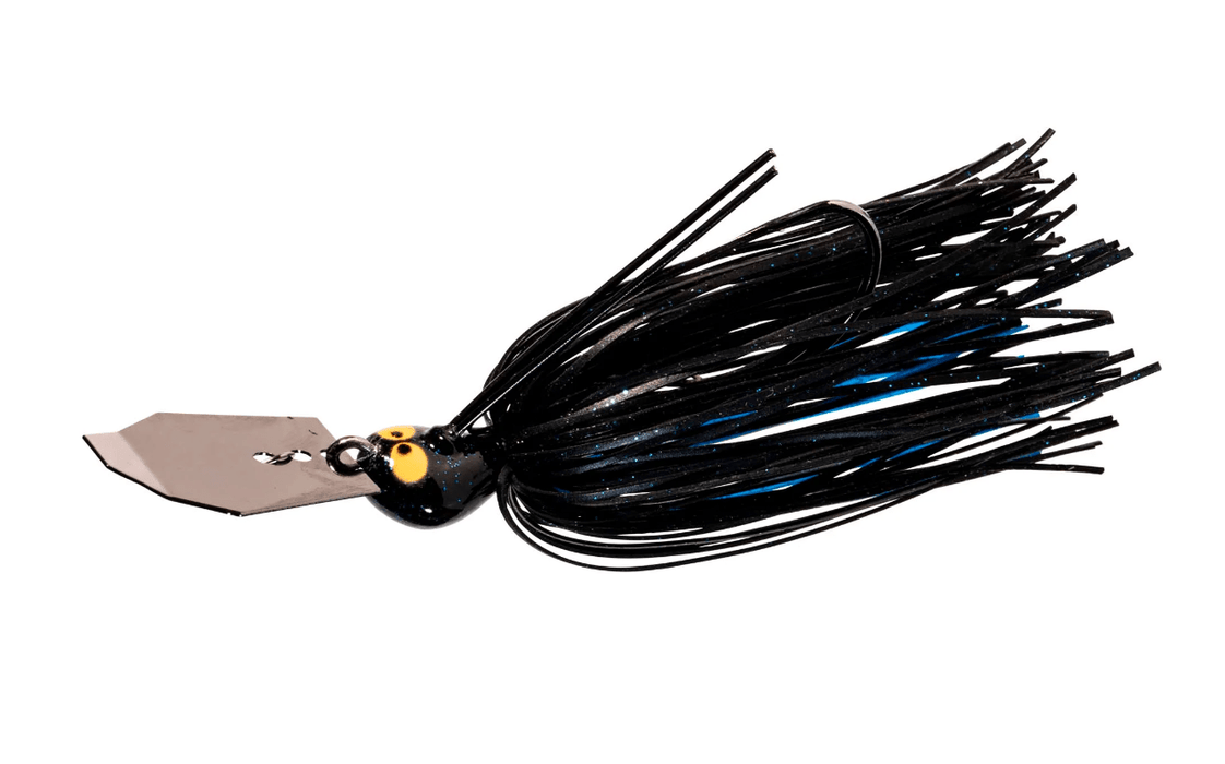 Zman Fishing Jigs & Lures Black/Blue 3/8oz CrosseyeZ Chatterbait 3/8oz